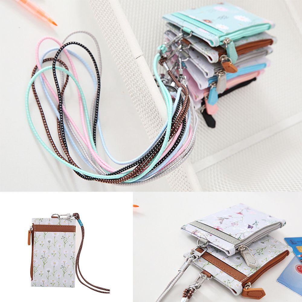Women Meal Card Cover ID Bus Card Money Pocket Case Holders Zipper Bag Wallet Coin Purse