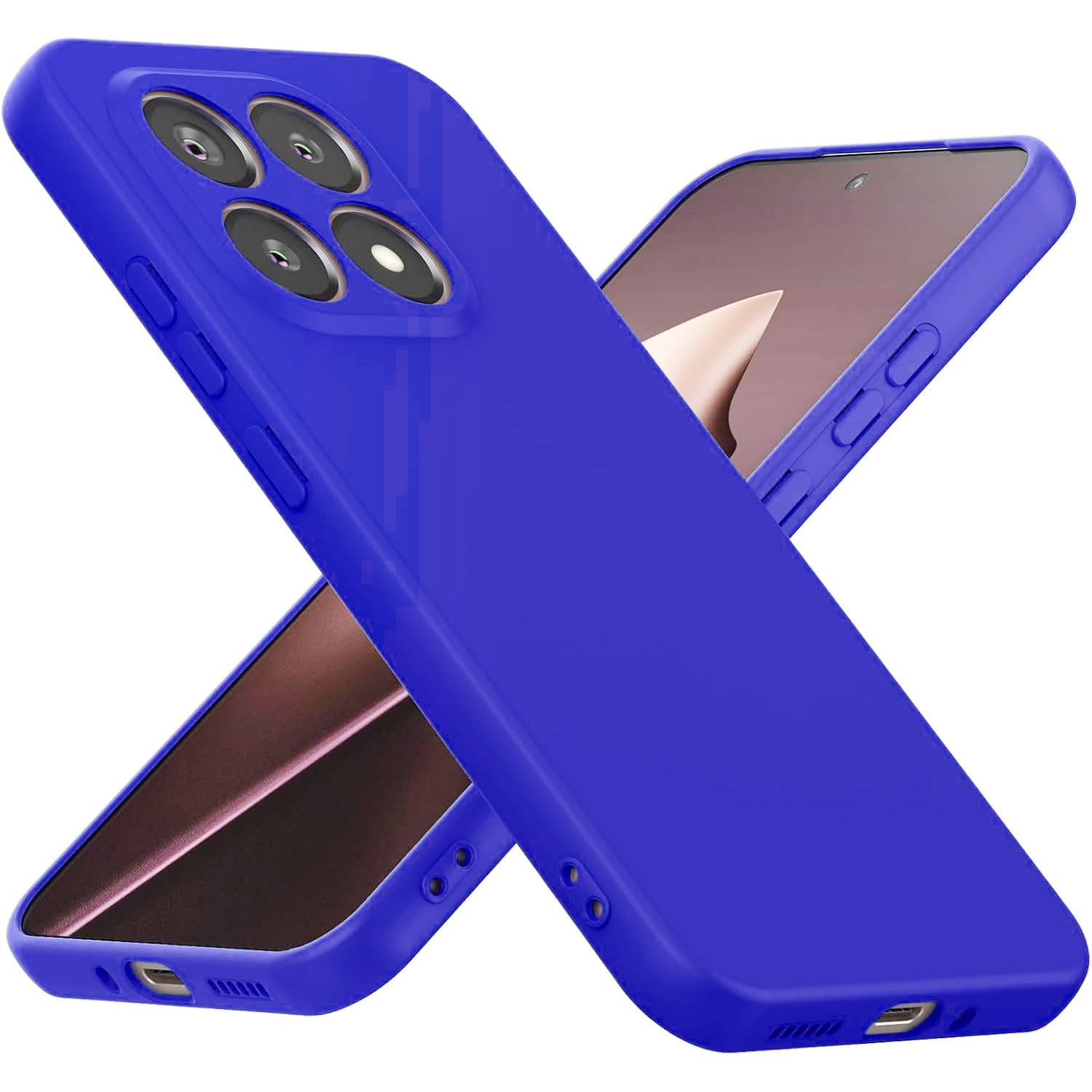 

Мягкий жидкий силиконовый чехол для телефона для Xiaomi 15T / 15T Pro Противоударный чехол Xiaomi 15T синий