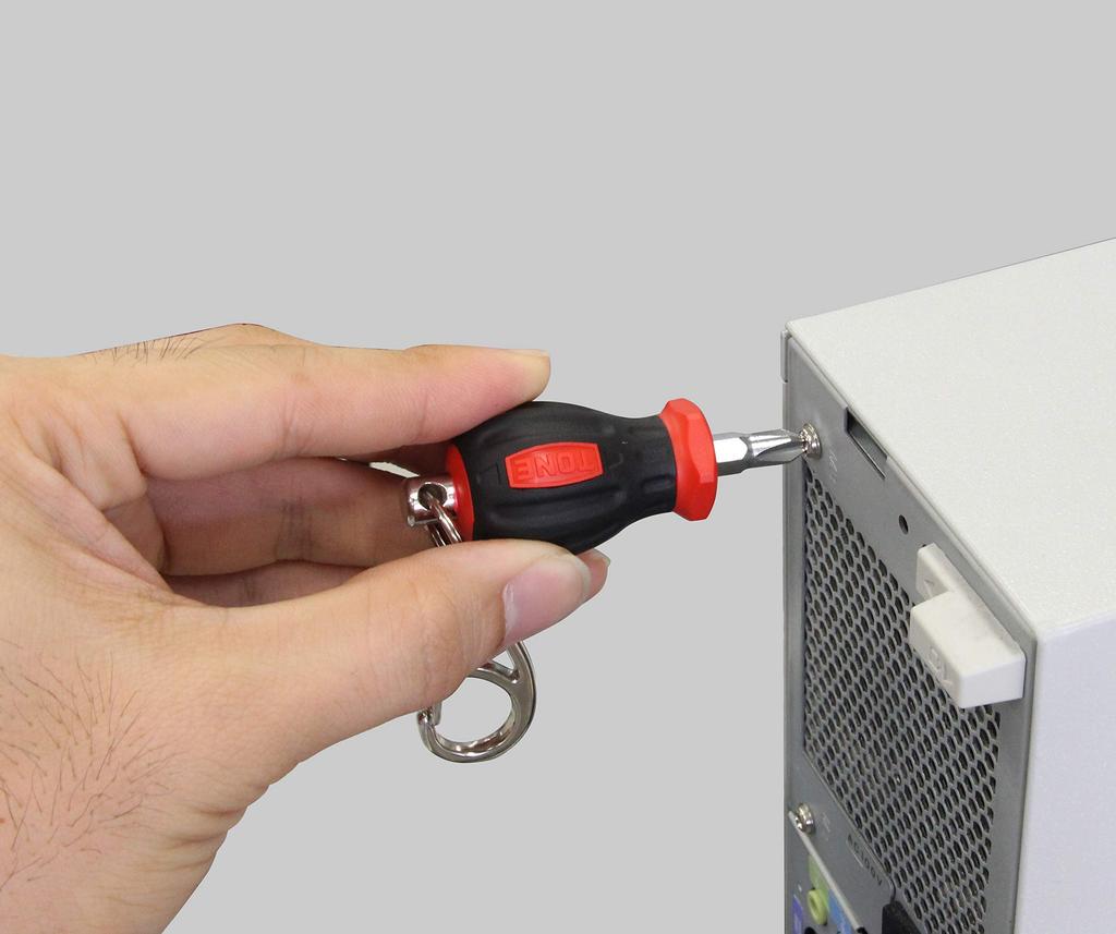 TONE G-052BR Mini Screwdriver Keychain Red