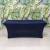 Table Cover Solid Color Stretchable Polyester Banquet Events Desk Cloth for Wedding