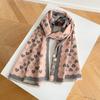 2024 Autumn/Winter New Imitation Cashmere Exterior Warm Office Versatile Extended Thick Scarf Air Conditioning Room Shawl for Women