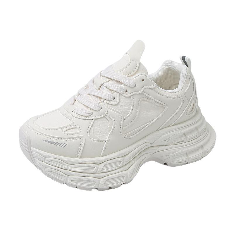 

Paris fashion platform dad shoes women s 2025 new small man taller and thinner comfortable and lightweight casual sports shoes 35 белый