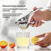 1 Stück Edelstahl Manueller Zitronenentsafter, Tresterabscheider, Haushaltsentsafter, Stromloser Entsafter für Wohnzimmer, Küche
