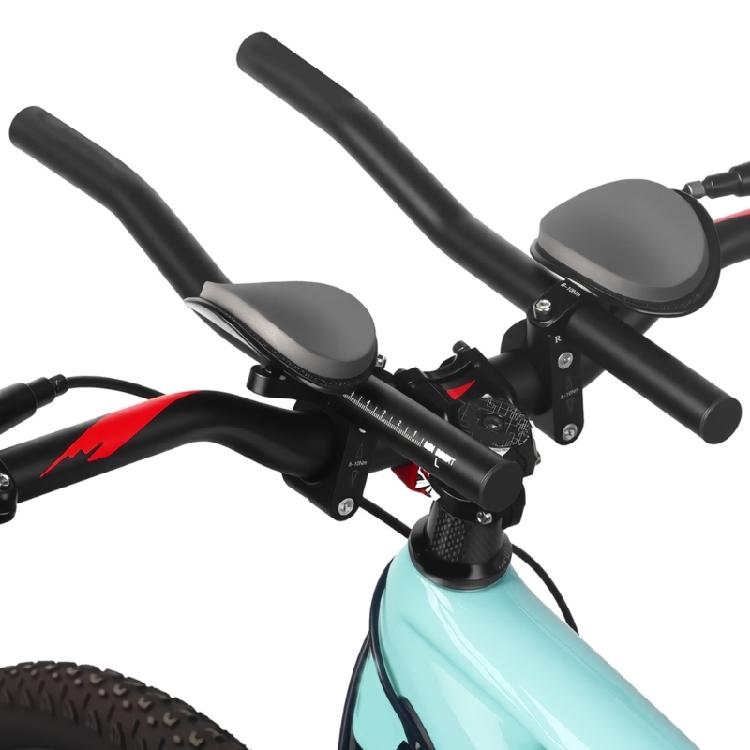 Road Bike Extension Wind Resistant Ergonomic Curved Shape Regulable Arm Position For Speed Optimization