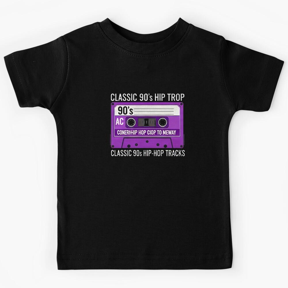 Retro Hip Hop Graphic | Purple Tape #437 Kids T-Shirt 120
