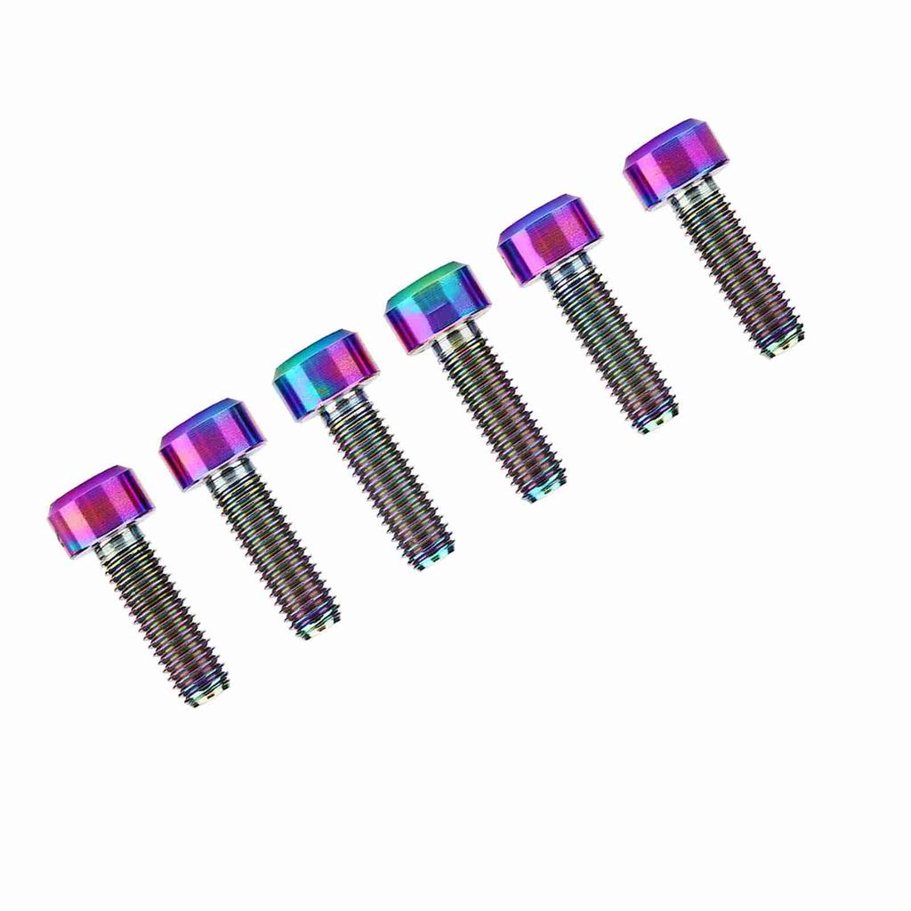 6pcs Set M5*16mm Alloy Bike Fixed Stem S For Mountain Stem ( )