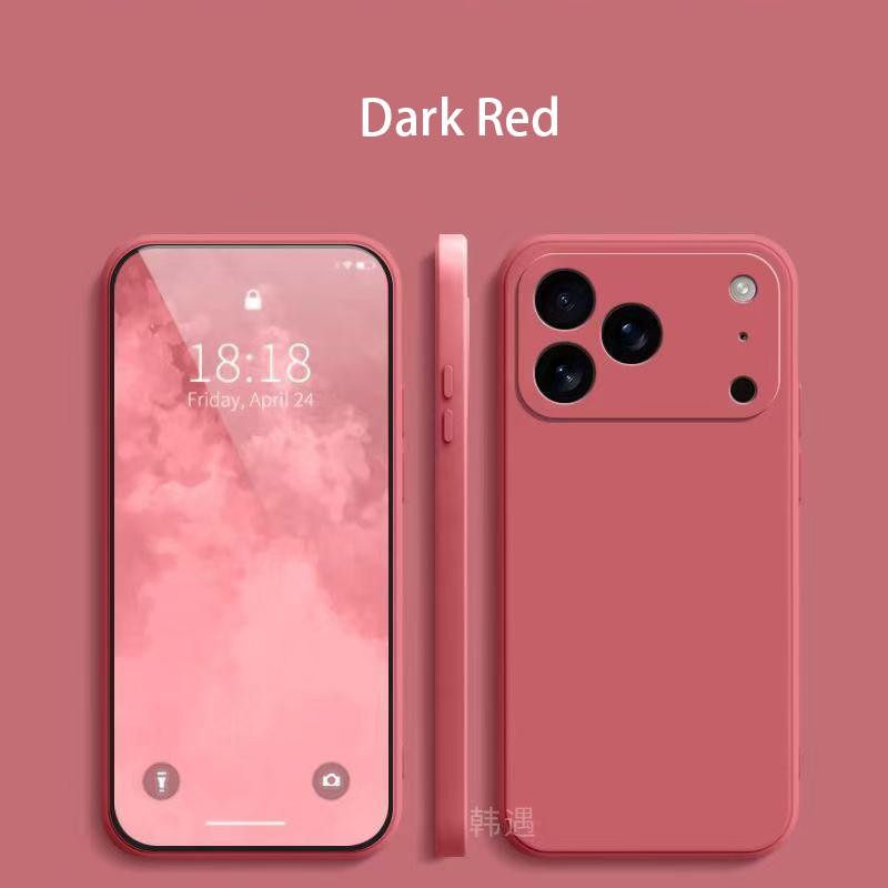 Square Liquid Silicone Phone Case for Apple iPhone 17 Pro Max 17 Air Soft Cover Case