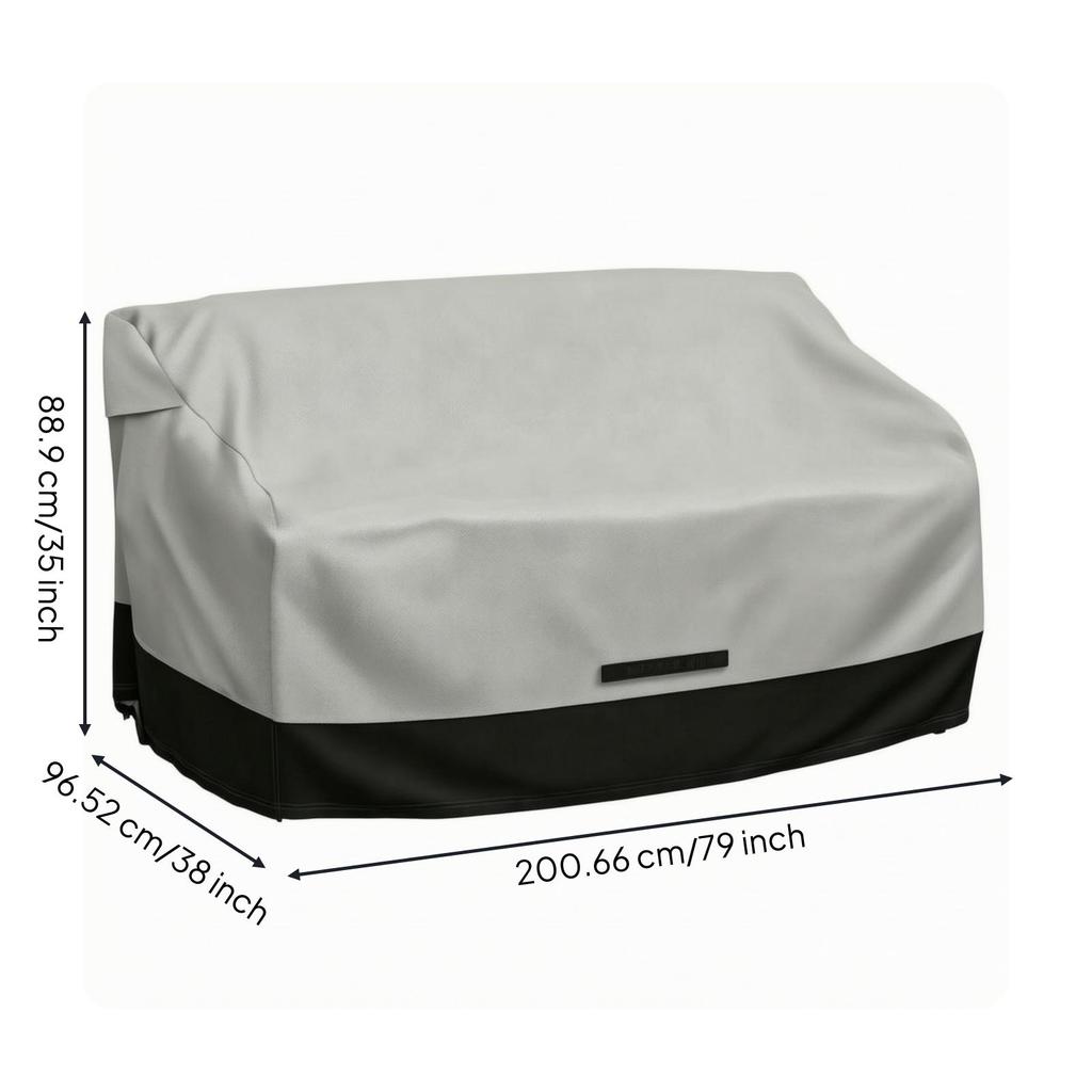 Patio Loveseat Cover Weatherproof Windproof for Backyard