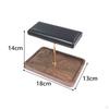 Watch Display Stand Jewelry Storage Rack PU Leather T Bracelet Holder for Studs Rings