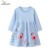 Spring & Autumn Long Sleeve Knit Dress for Girls - European & American Style