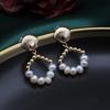 Lifetime, French Freshwater Pearl Earrings, Light Luxury, High Sense, Cold Wind Studs, Niche, Unique New Fashion