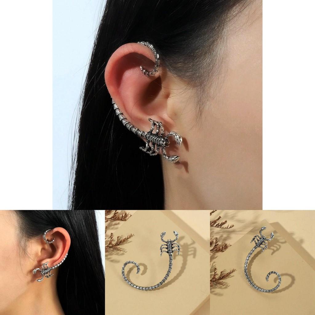 Gothic Scorpio Animal Earrings For Ladies With Electroplated Alloy Design