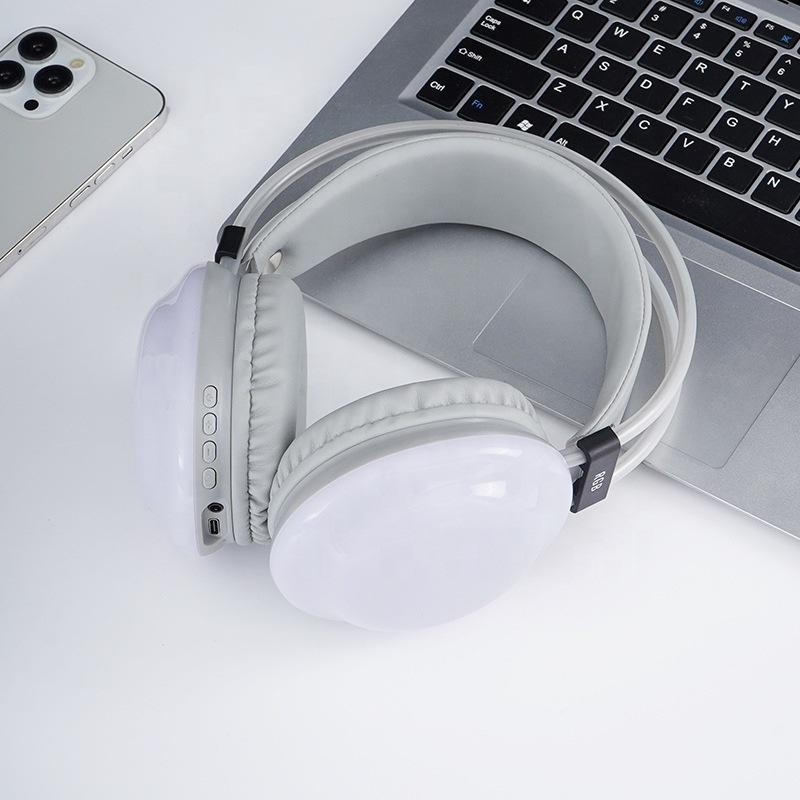 New Luminous Over-Ear Bluetooth Gaming Headset with Ultra-Long Battery Life and Noise Reduction