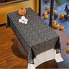 Halloween Black Lace Polyester Tablecloth for Party Decorations Fabric Easy To Cleaning Foldable Designs