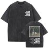 Camiseta Gráfica Bad Bunny Un Verano Sin Ti Vintage Lavada Moda Masculina Oversize Streetwear Femenina Camisetas de Algodón de Alta Calidad