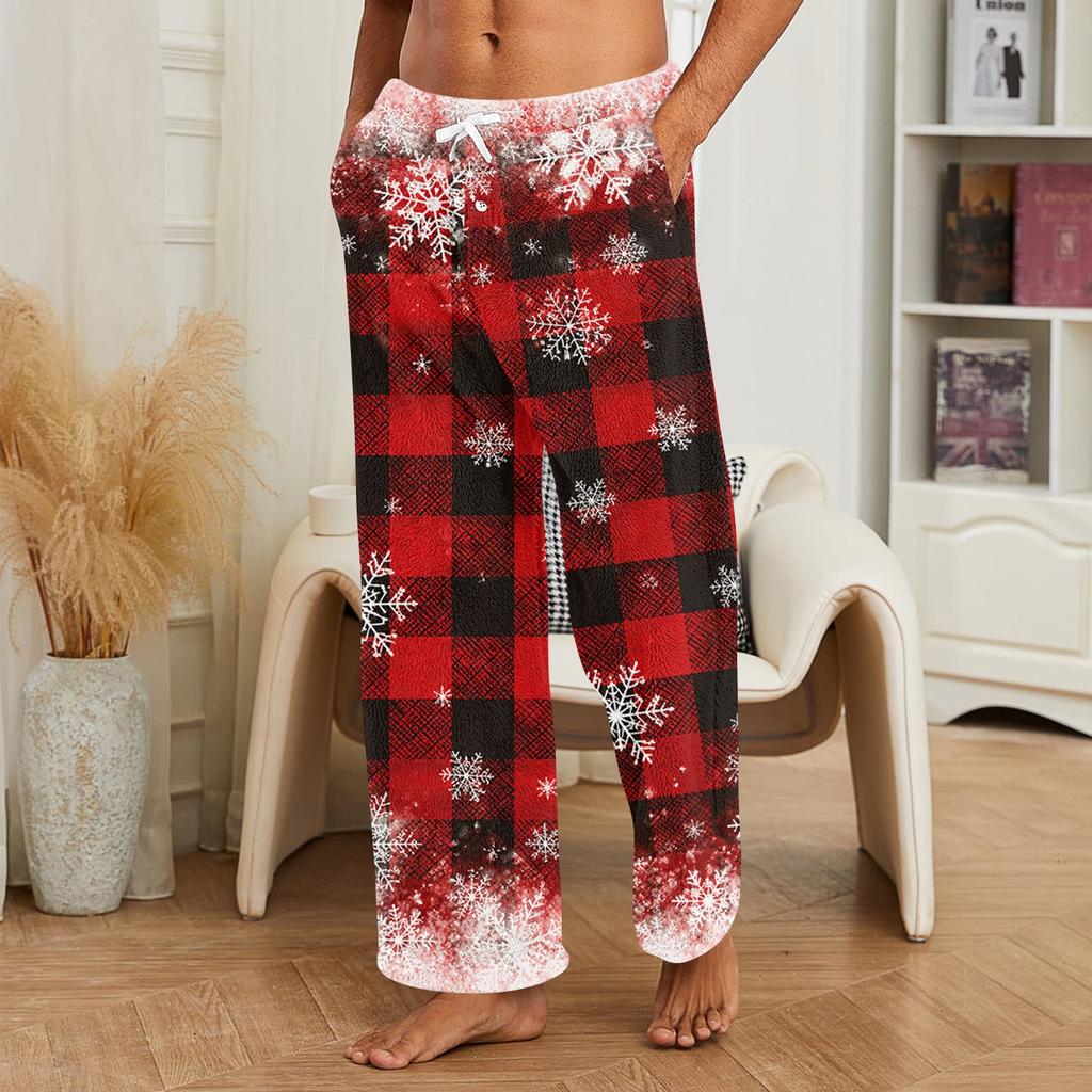 Pantalones de Navidad para Hombre, Pantalones Casuales para Dormir