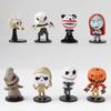 8Pcs/Set 6pcs/set The Nightmare Before Christmas Jack Skellington Model Figure Toys
