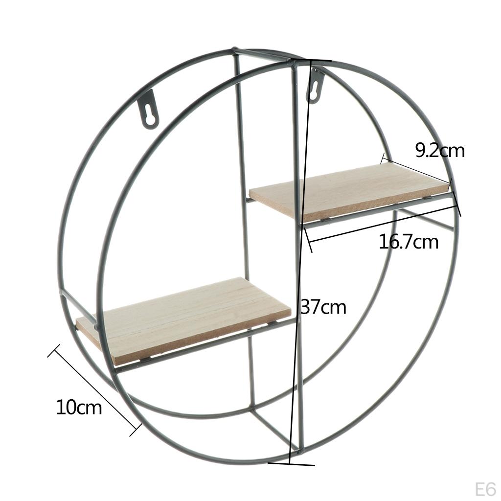 Scaffali a Muro Rotondi Vintage Galleggianti Libreria Scaffale Angolare