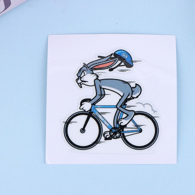 Сумасшедший Кролик Велосипедные Наклейки Для Рамы Велосипеда Верхней Трубы Diy Водонепроницаемые Велосипедные Наклейки Рамы МТБ Шоссейных Велосипедов Наклейки