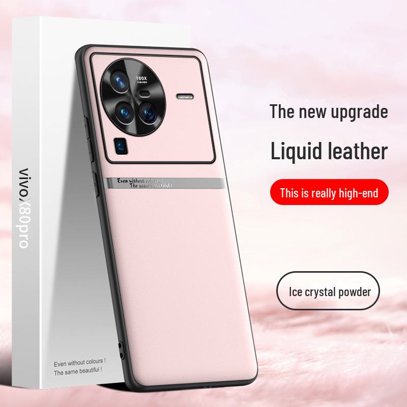 

Чехол из жидкой кожи Vivo X80 Pro: Защитный чехол от падений и обрастания - поставляется как единое целое. vivoX80pro