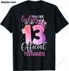 13. Geburtstag Spiel Level 13 Freigeschaltet Offizielles Teenager Gamer T-Shirt Unisex Damen Weich Bedruckte Kleidung Streetwear Grafik T-Shirts