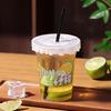 Disposable Milk Tea & Beverage Cups with Lids & Straws
