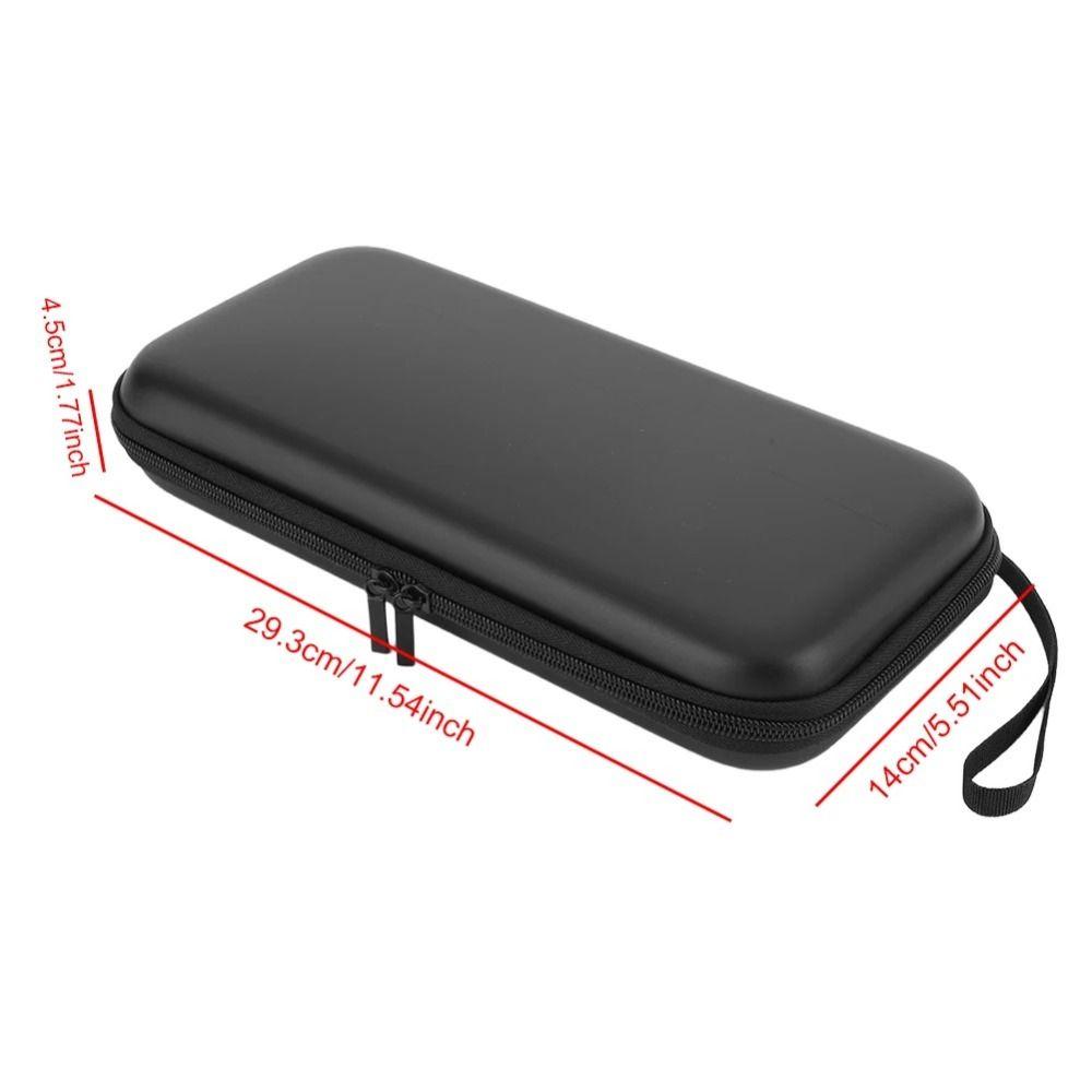 Portable PU Game Console Bag Anti Drop Zipper Protective Travel Bag Black Game Handbag for Switch 2 Game Accessories