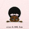 Black Girl Embroidery Patch Iron On Patches For Clothing Black Girl Magic Patches On Clothes DIY Sewing Ironing Patch Applique