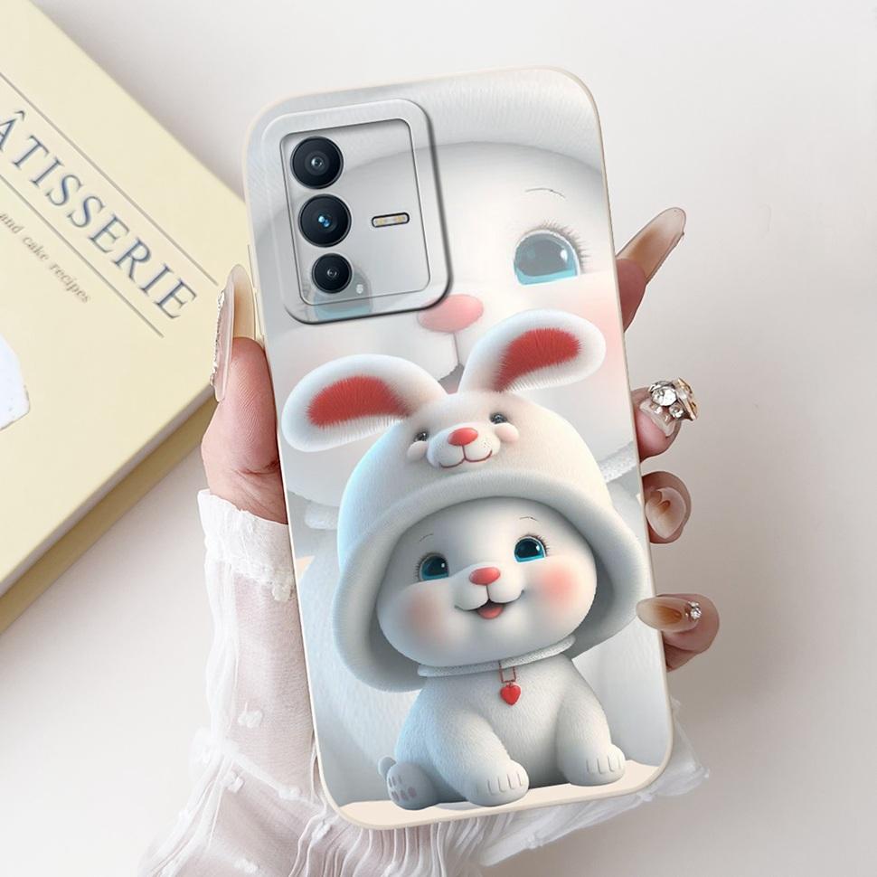Fashion Panda Cover For Vivo V23 5G Case V2130 V2303 Soft Silicone TPU Fundas Phone Cases For Vivo V 23 V23 5G Back Cover Bumper