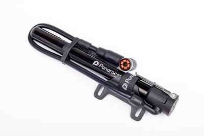 Panaracer Bicycle Air Portable High Pressure with Air Pressure Black Pump, One-Touch Installation, Pump, Gauge, US/French Compatible, BMP-24AEZ-B