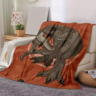 1pc Dinosaur Cute Design for Home Decor, Gift Idea, Living Room, Travel, Camping, Car Blankets