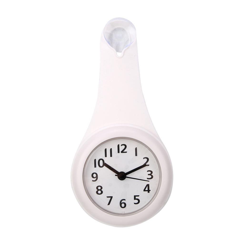 Plastic Shower Clock Waterproof Anti-Fog Clock Hanging Bathroom Clock Bathroom Kitchen Shower