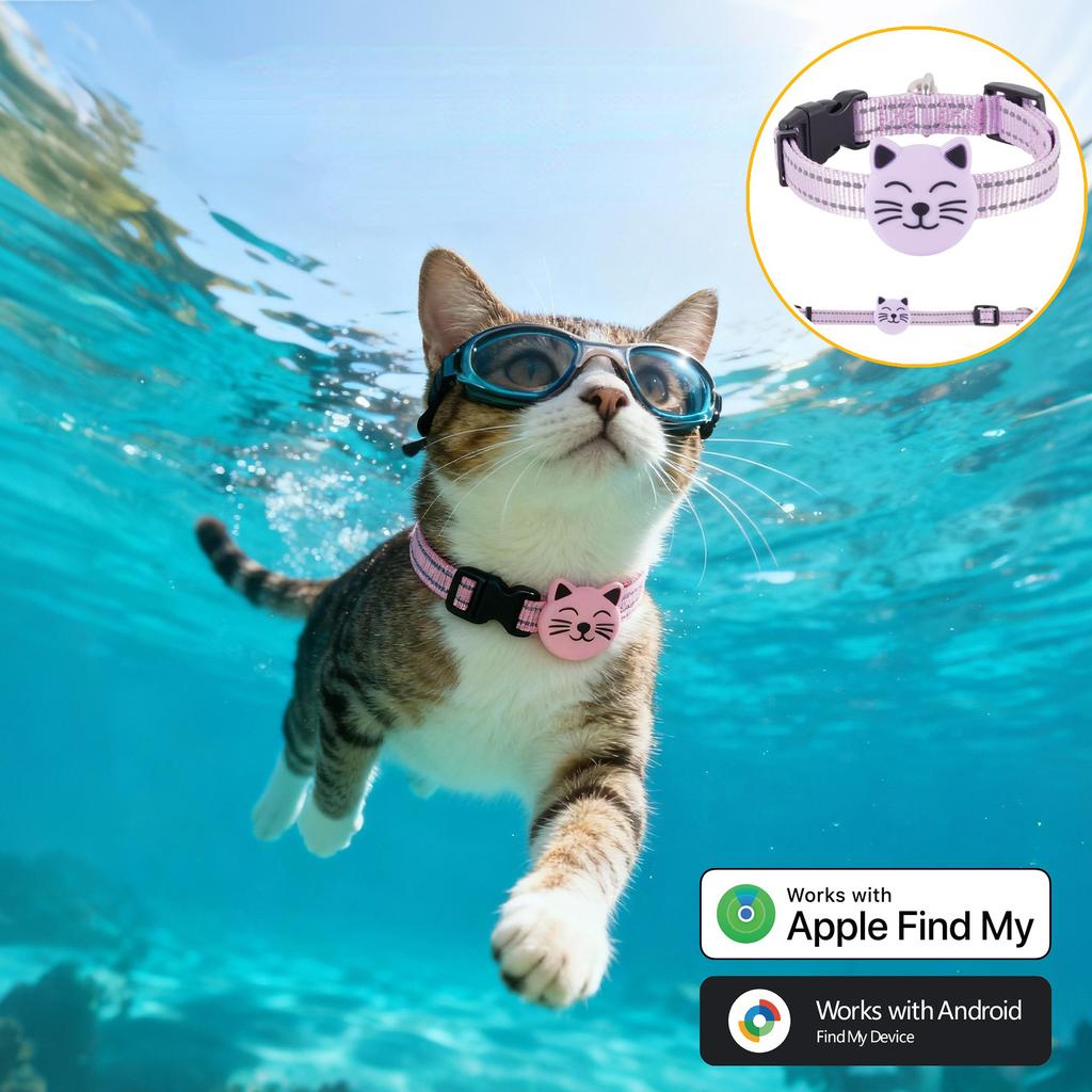 Pet Smart GPS Trackers Collar Cat Dog Anti-Lost Positioning Device Waterproof Pet Kitten GPS Collar for iOS Google Android