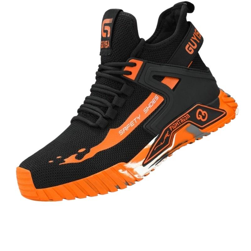High Top Safety Shoes Men Steel Toe Work Shoes Men Anti-puncture Safety Shoes Woman Work Safety Boots Man Indestructible Shoe