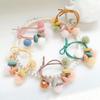 Pastel Mink Ball Hair Band 3P SET