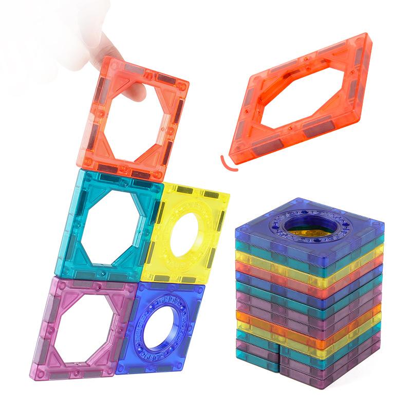 Children'S Science And Education Toys 125Pcs Magnetic Building Block Assembly Diy Variable Magnetic Puzzle Ball Track Set