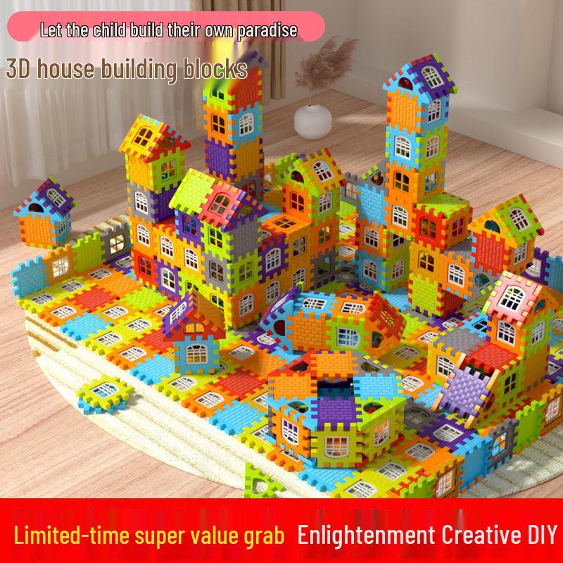 New Large House Building Blocks - DIY Educational Toy for Kids