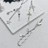 3 Pieces Alloy Phone Chain with Butterfly Star Charm Handmade Keychain Accessory Bag Pendant Decoration for Daily Use