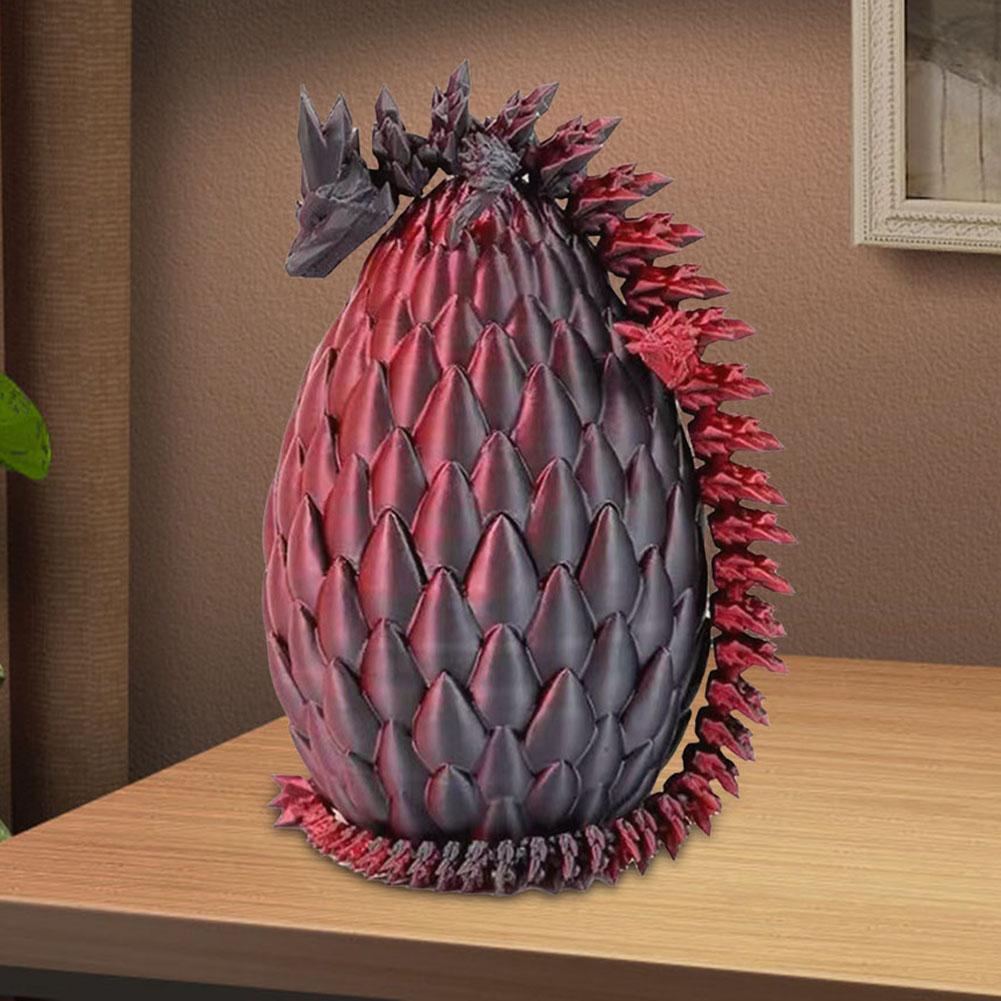 Articulated Dragon 3D Printed Dragon with Egg Stress Relief Fidget Dragon Egg Toy Novelty Gift Fidget Dragon Toy for Adults Kids
