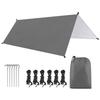 Outdoor Shelter 300cm Camping Tent Tarp Rain Fly with Spikes Nylon Rope for Waterproof and Windproof Protection during Camping