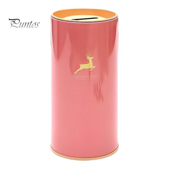 Hucha de Metal de Gran Capacidad con Diseño de Patrón Animal para Niños, Hucha Cilíndrica, Herramienta de Gestión Financiera