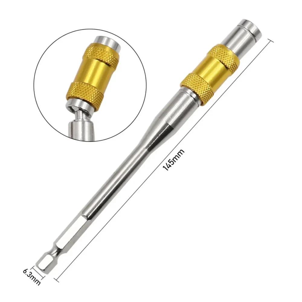 88MM/145MM Long Magnetic Ring Screwdriver Bits Drill Hand Tools Drill Bit Extension Rod Quick Change Holder Drive Guide Screw AA