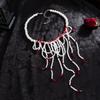 Mehrschichtige Blutstropfen Halskette Quaste Gotischer Schmuck Kreativer Halloween Choker Cosplay