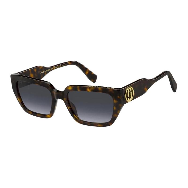 Marc Jacobs Brand Logo Acetate Rectangular Sunglasses Women's Multicolor MARC809S 086GB