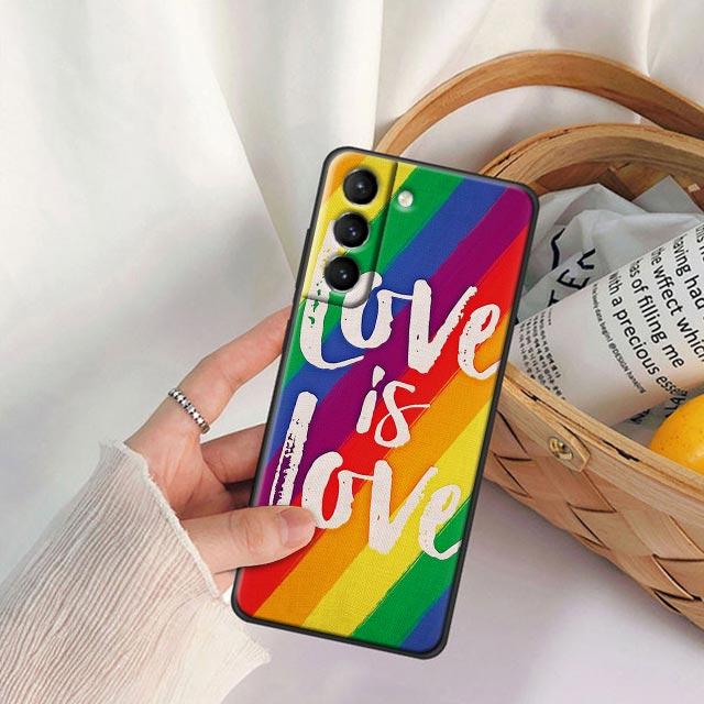 Gay Pride Flag Lesbians LGBT Rainbow Phone Case For Samsung Galaxy S25 S24 FE S23 S20 S21 FE S26 S22 Ultra S24 Plus Cases Covers