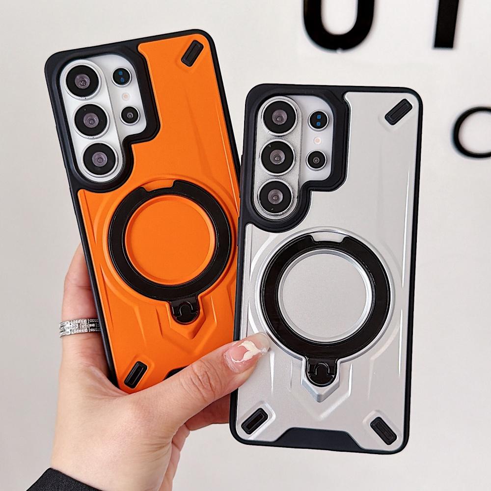Military Armor Magnetic Ring Stand Holder Phone Case for Samsung S26 Ultra S25 S24 S23 Ultra Wireless Charging Protection Cover