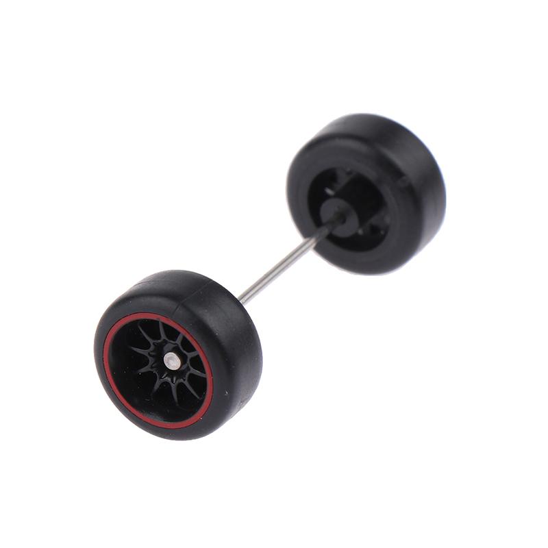 Yenilikçi Abs Temel Modifiye Parçalar Araç Oyuncak Hotwheels Tomica Mini Gt İçin 1 Set 1/64 Model Araba Lastikleri Kauçuk Lastikli