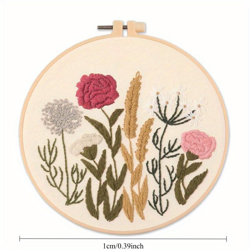An American-style Floral Embroidery DIY Craft Kit (including Tools) Is Suitable for Beginners To Practice Embroidery.
