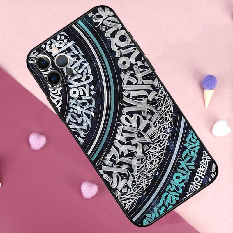 Pokras Lampas Art Graffiti Phone Case For iPhone 17 Pro Max 14 15 16 Plus 11 Pro Max 12 13 Mini 16e 17 Air Back Cover