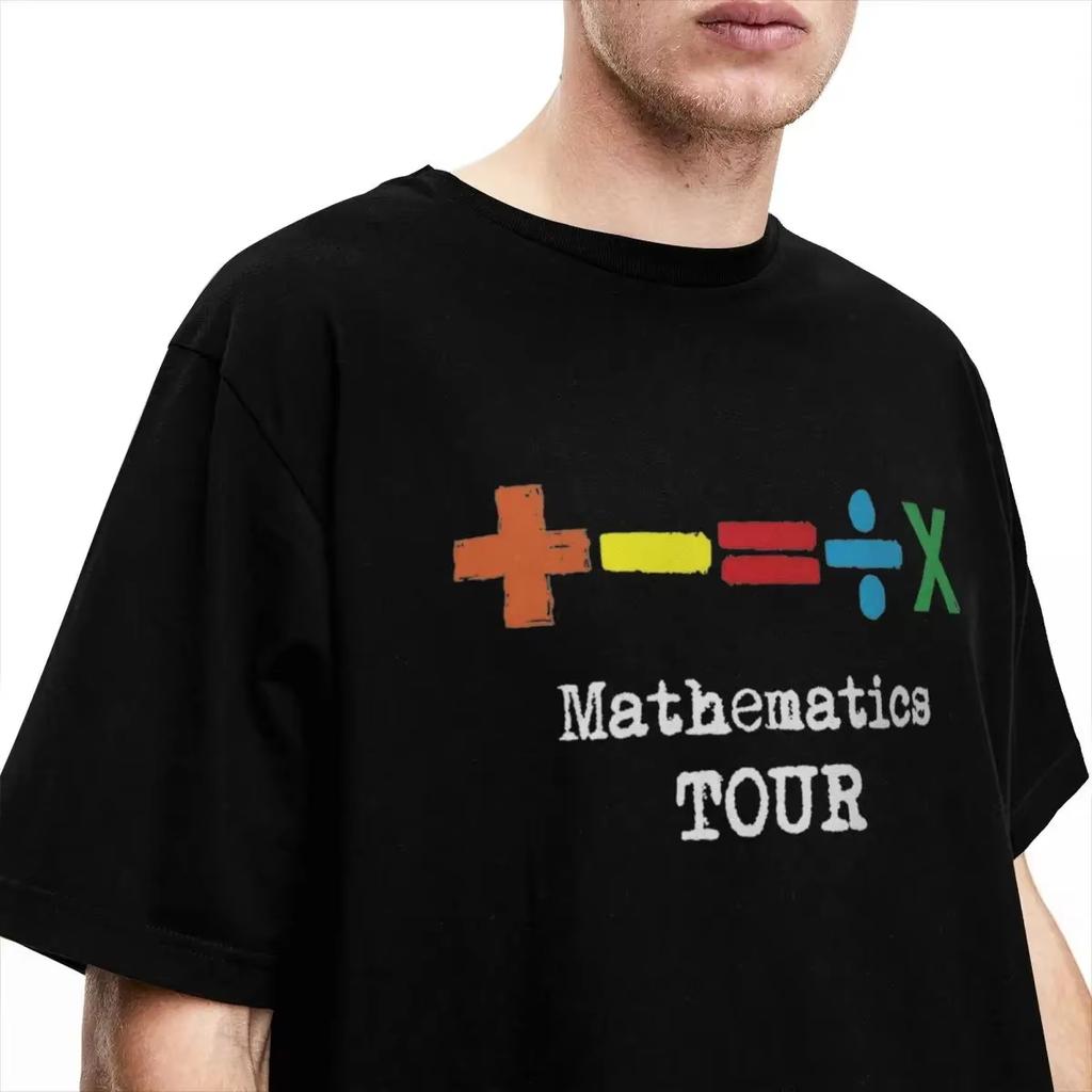 The Mathematics Tour T-Shirt Beach Ed Sheeran Vintage T-Shirts Hip Hop Tshirt for Men Short Sleeves Casual Tees